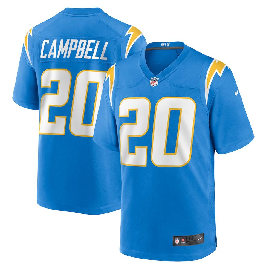 Men Los Angeles Chargers #20 Tevaughn Campbell Nike Powder Blue Game Player NFL Jersey